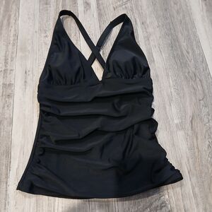 NWT Beachsissi Black Halter Swimsuit Top